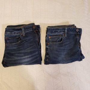 2 Pair American Eagle Jeans Extreme Flex 32 x 32